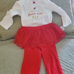 Daddys favorite elf Infant Christmas outfit